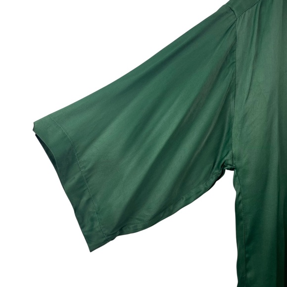 NWT Corcor The Greenwich Satin Oversized Button-Up Shirt Sz XXS - Picture 6 of 10